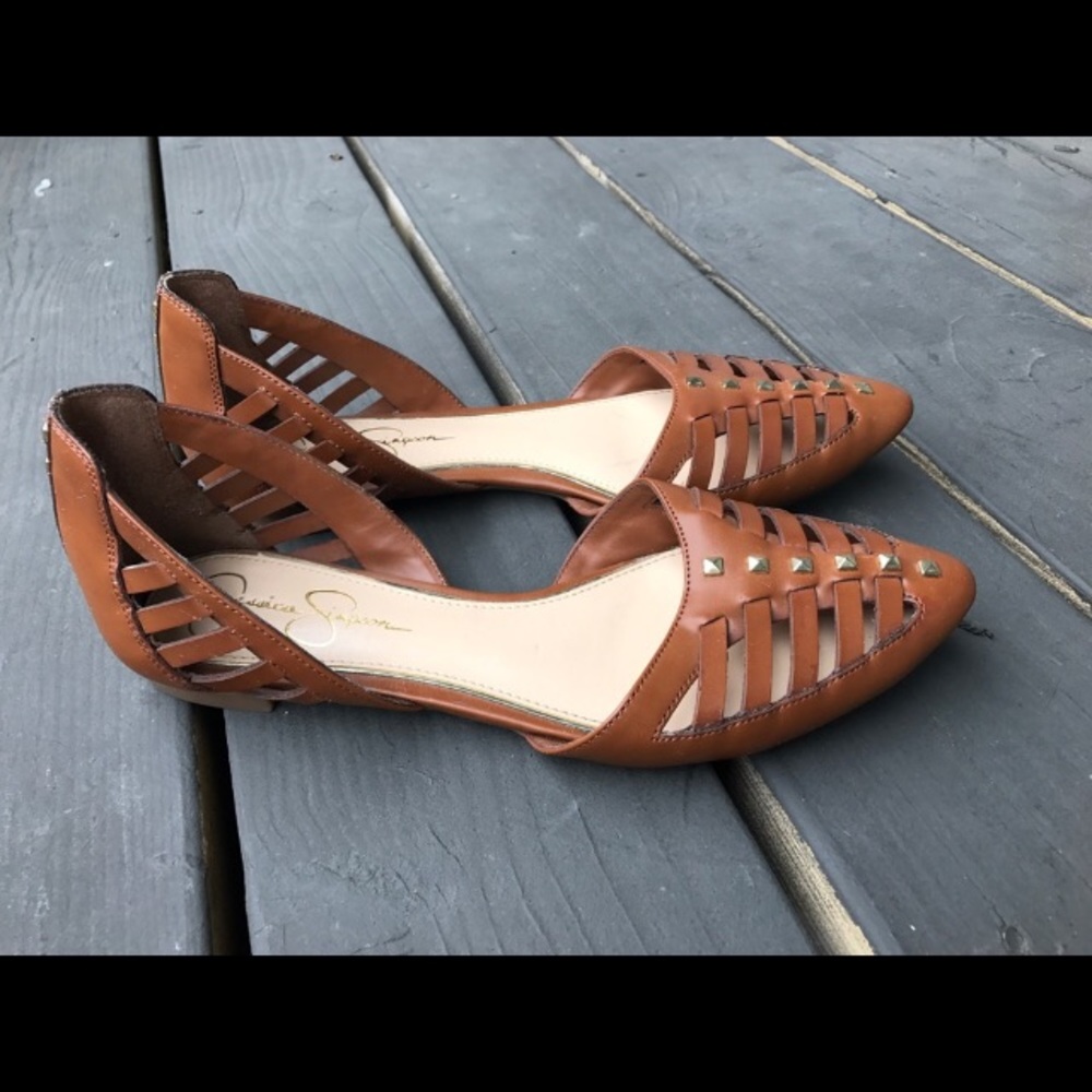 JESSICA SIMPSON flats barely worn like new !