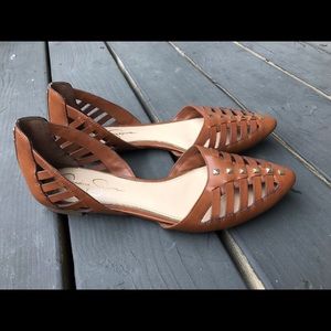 JESSICA SIMPSON flats barely worn like new !