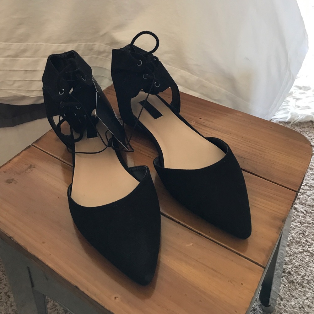 Gladiator Suede Flats