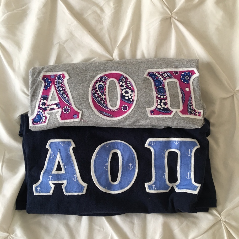 AOII set of two long sleeve shirts