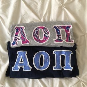 AOII set of two long sleeve shirts