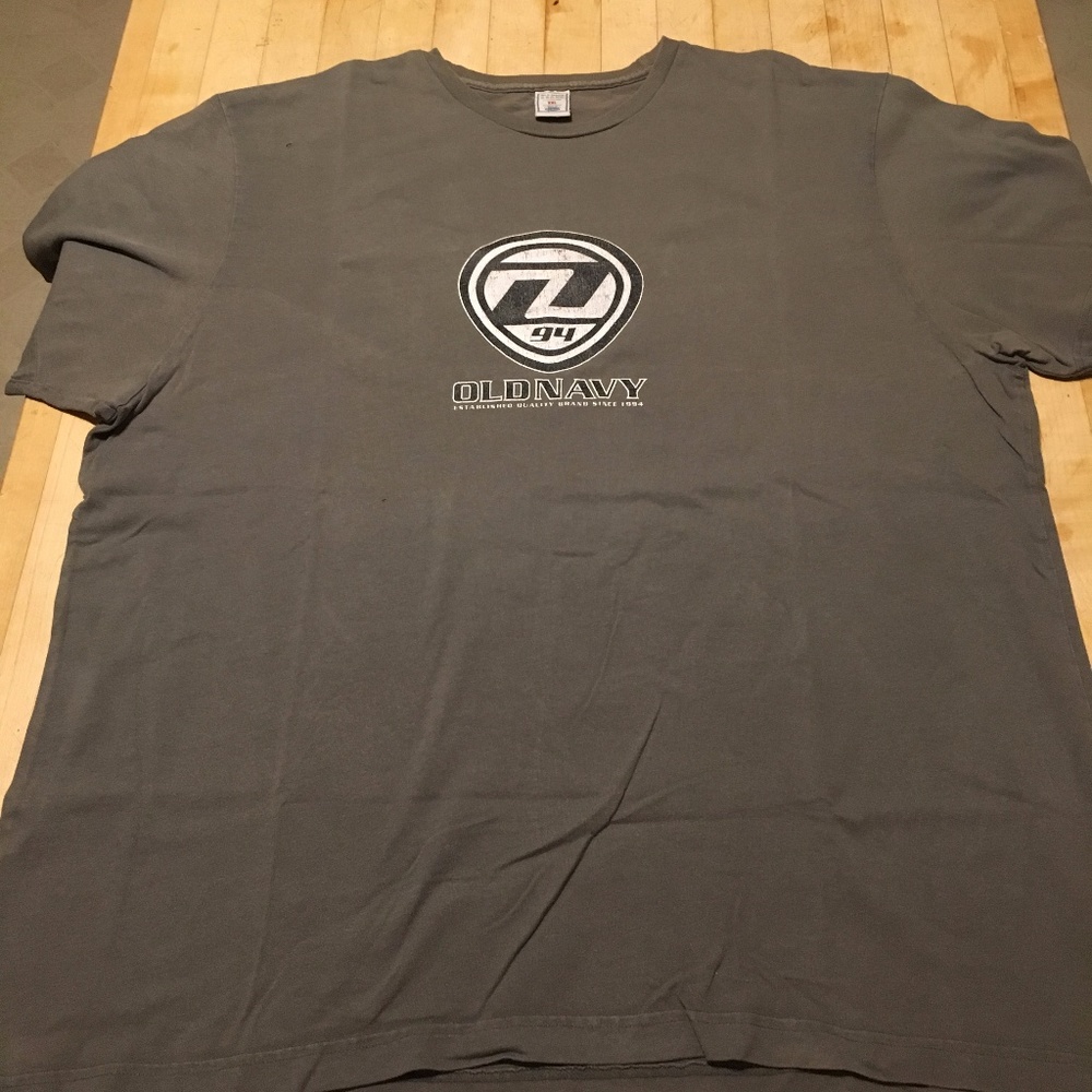 Grey Old Navy Logo T-Shirt 2XL
