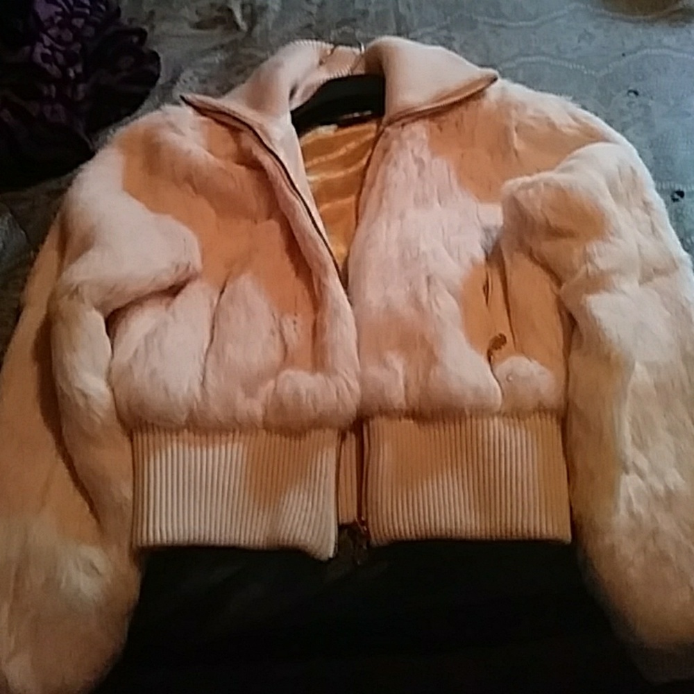 Rocawear rabbit fur jacket