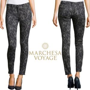Marchesa Voyage Plume Printed Skinny Jean