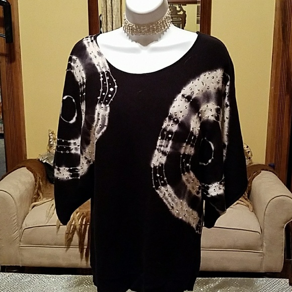 I.N.C. Sweaters - Fun and glitsy Tye-dye look sweater!