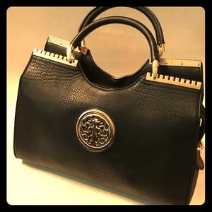 Black elbow bag
