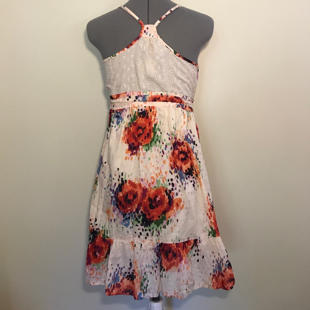 Angie floral print racerback drawstring dress. - Picture 3 of 6