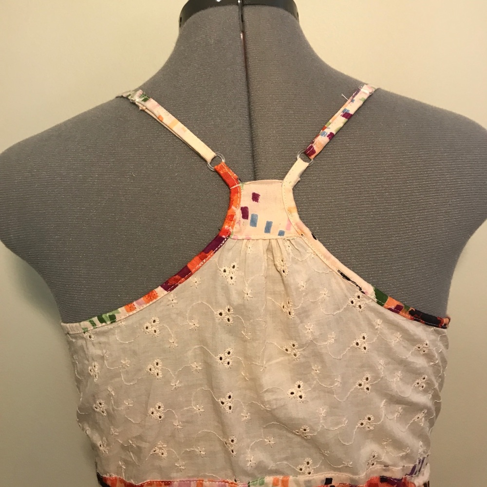 Angie floral print racerback drawstring dress. - Picture 5 of 6