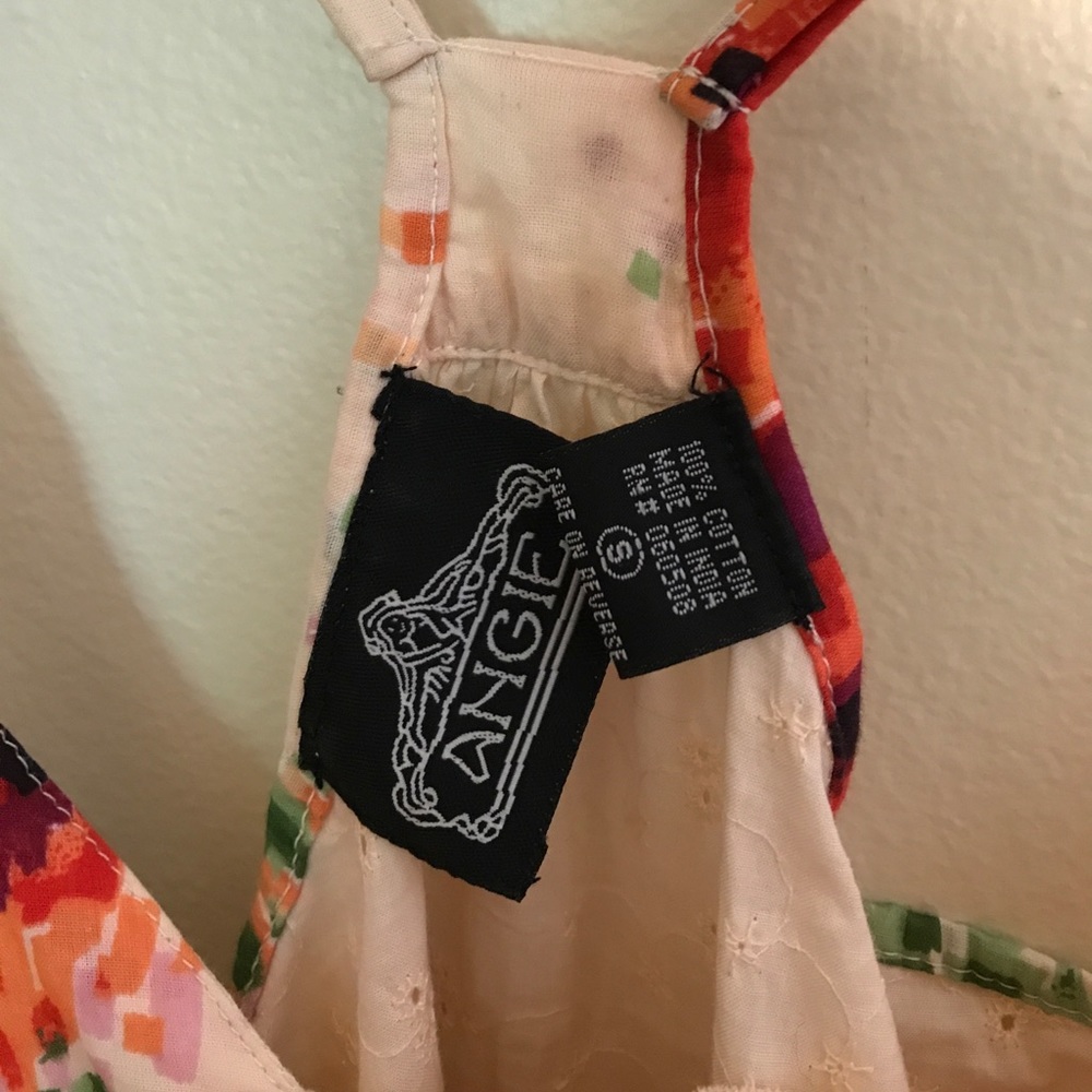 Angie floral print racerback drawstring dress. - Picture 6 of 6