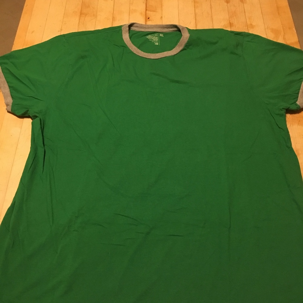 Green Old Navy Ringer T-Shirt 2XL