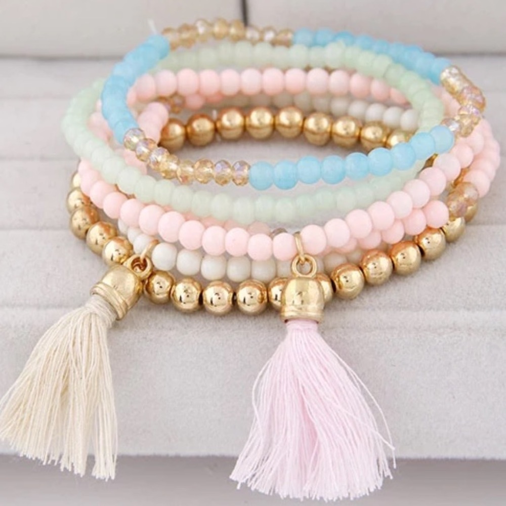 Bohemian Candy Color Stackable Elastic Bracelet