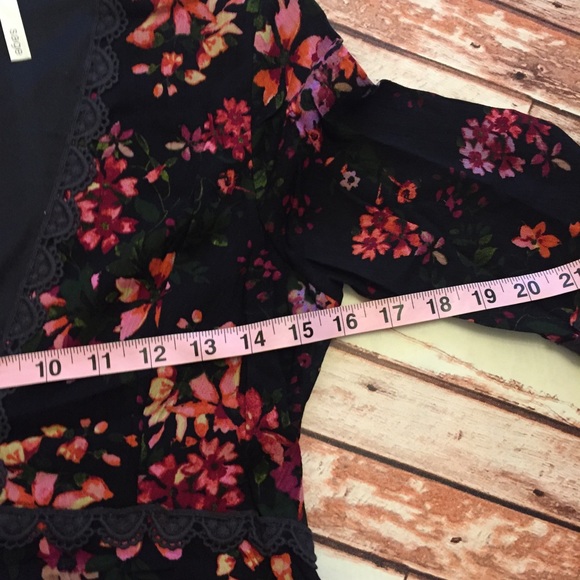 ❤️❗️Last 2! S-M stunning black Floral boho dress - Picture 6 of 8