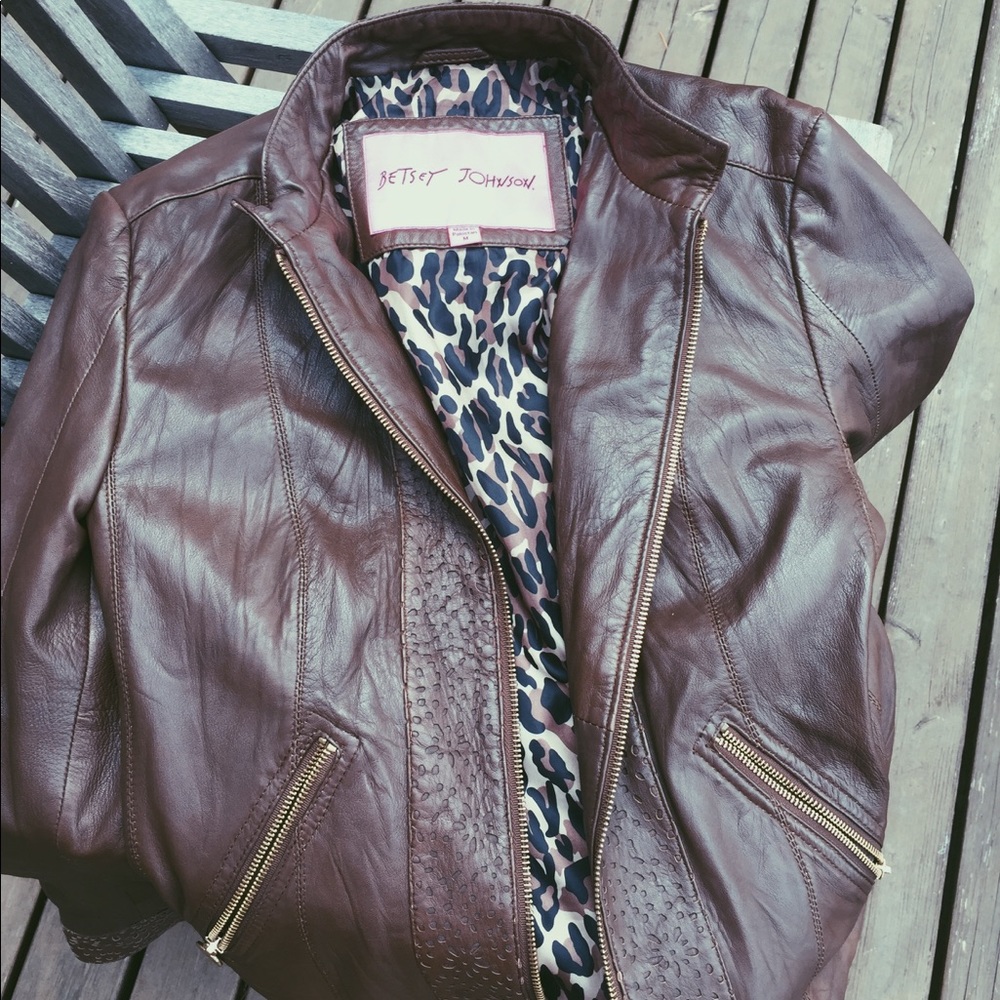 Betsey Johnson Vintage Leather Jacket *Hardly Worn
