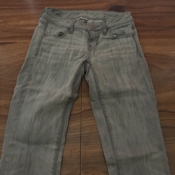 Grey American Eagle skinny jeans!! - Picture 2 of 4