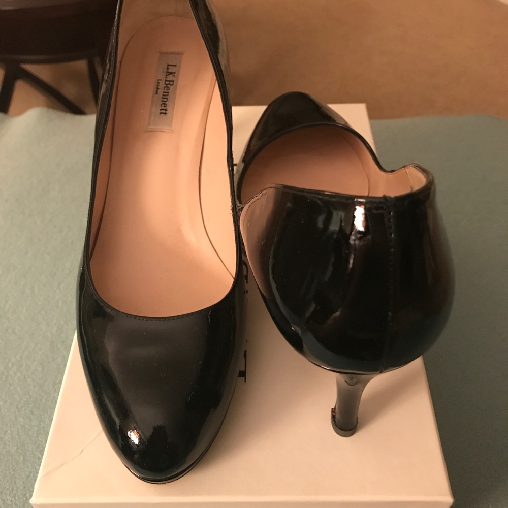 LK Bennett Sybila Patent Heels Size 41
