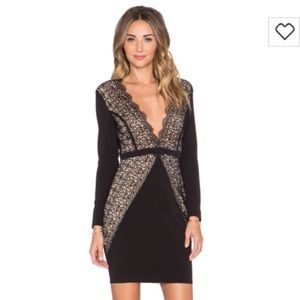 NWT MISCHA Collection Paulina Lace Black Dress