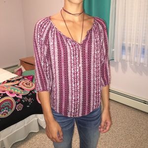 Top with 3/4 sleeves