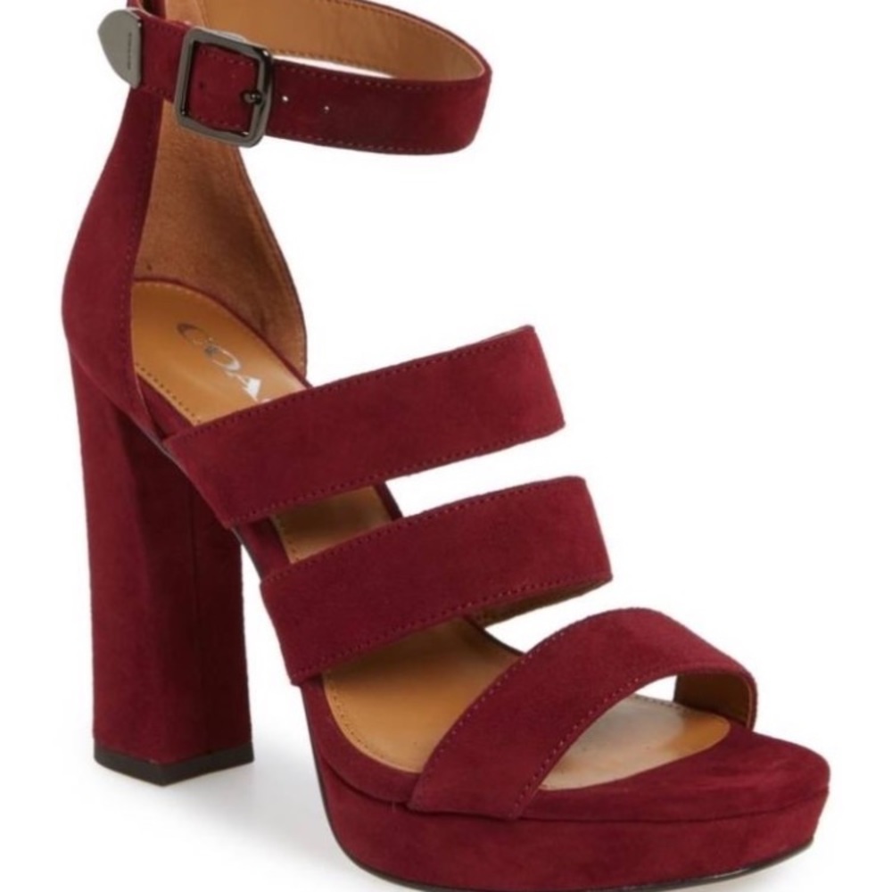 Coach 'Marina' Strappy Platform Sandals, New, 8.5