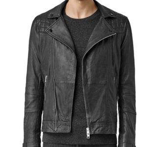 All Saints Kushiro Leather Slim Fit Moto Jacket