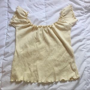 Brandy Melville yellow alani tank