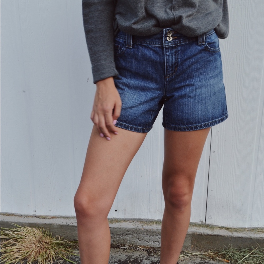 Tommy Hilfiger Double Button Denim Shorts