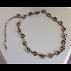 Women's Metal Antique Silver/Brass Chain Belt