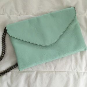J. Crew leather envelope clutch