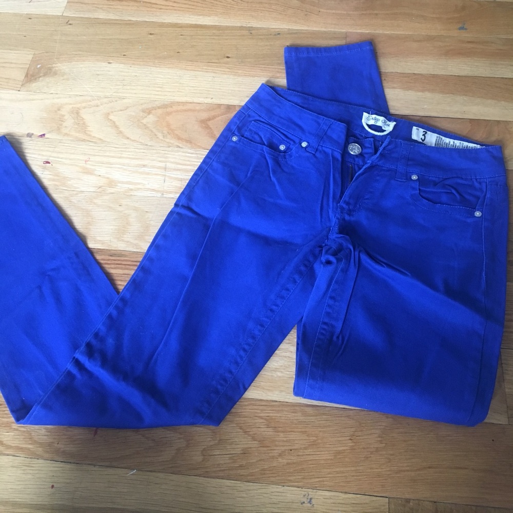 Royal blue jeans