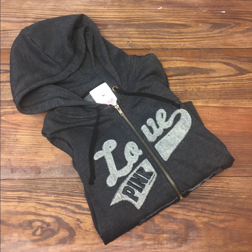 PINK by Victoria's Secret Zip Up Hooded Sweater