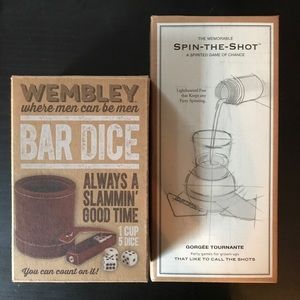 NWT Restoration Hardware Drinking Game Set