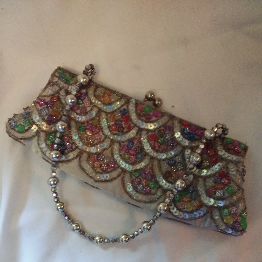 Sparkley clutch-multi-color with sequins