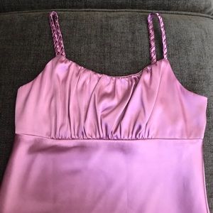 BCX Tank Top Pink Braided Straps