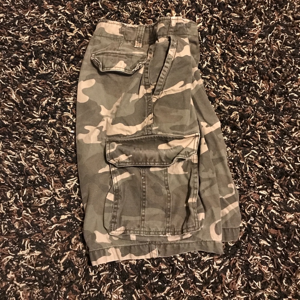 Camo cargo shorts