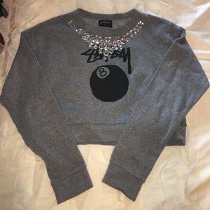 Women's Stussy cropped sweatshirt