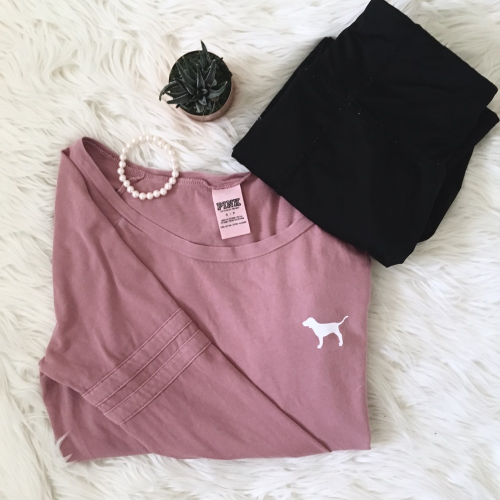 🐶PINK Long Sleeve Tee🐶