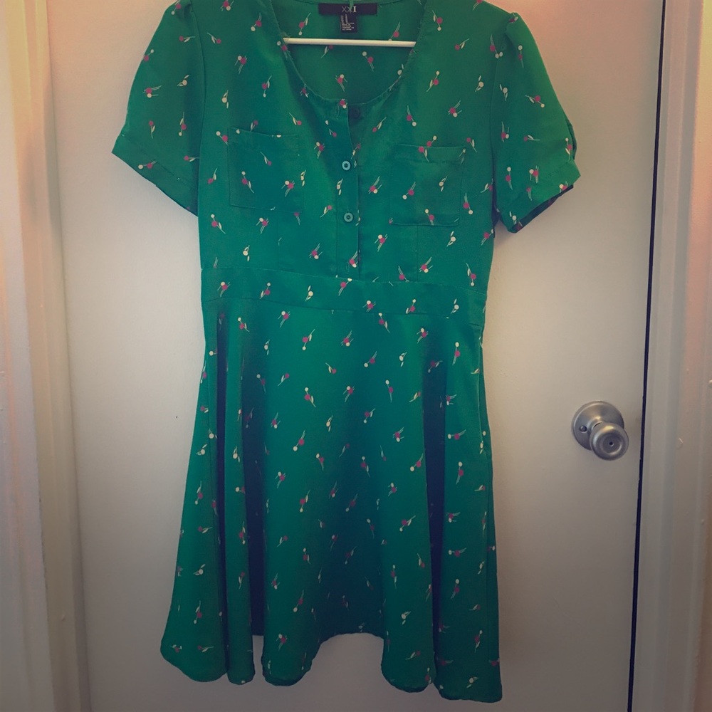 Green forever 21 dress