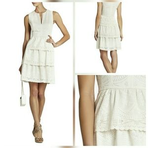 NWT - BCBG Scarlett Tiered Eyelet Dress