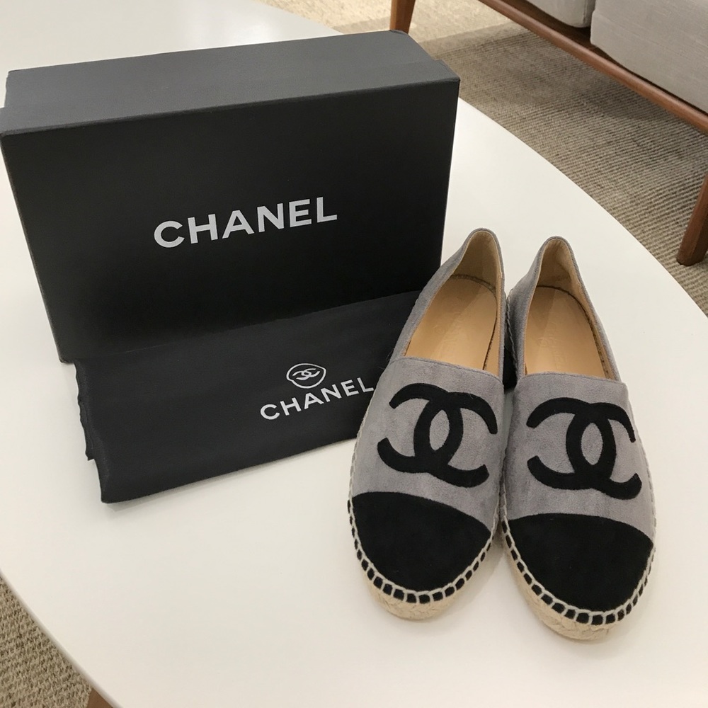 Chanel suede espadrilles