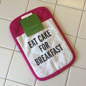 NWT Kate Spade Eat Cake For Breakfast Pot Holder