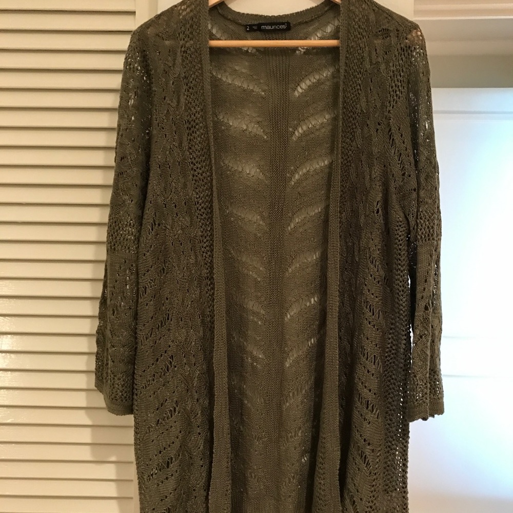 Olive color knit sweater
