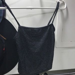 Brandy Melville glitter crop top