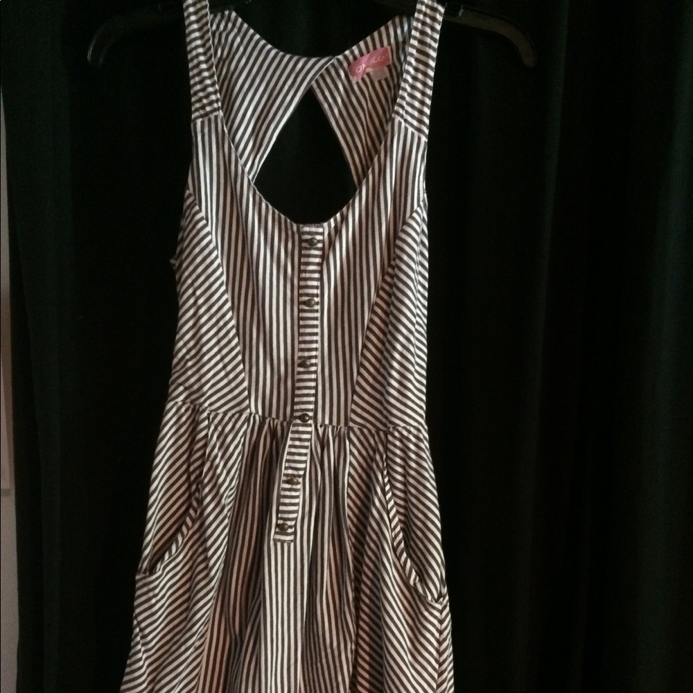 O'Neil striped backless dress
