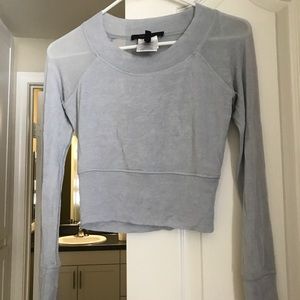 Sheer light gray BCBG shirt