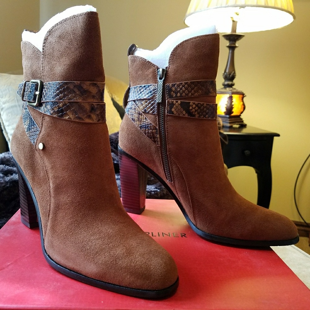 Donald J. Pliner Suede Boots NIB