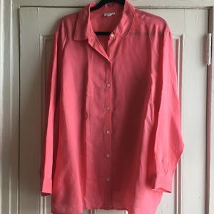 Pink Linen Shirt Size 2x by J. Jill