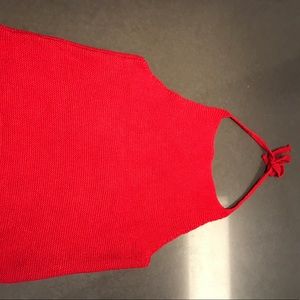 Red brandy Melville top