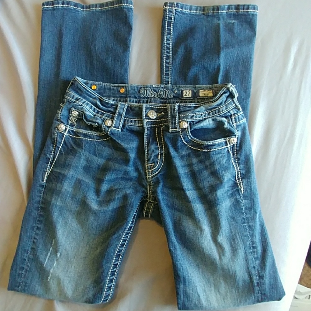 SOLD Miss me boot cut jeans size 27