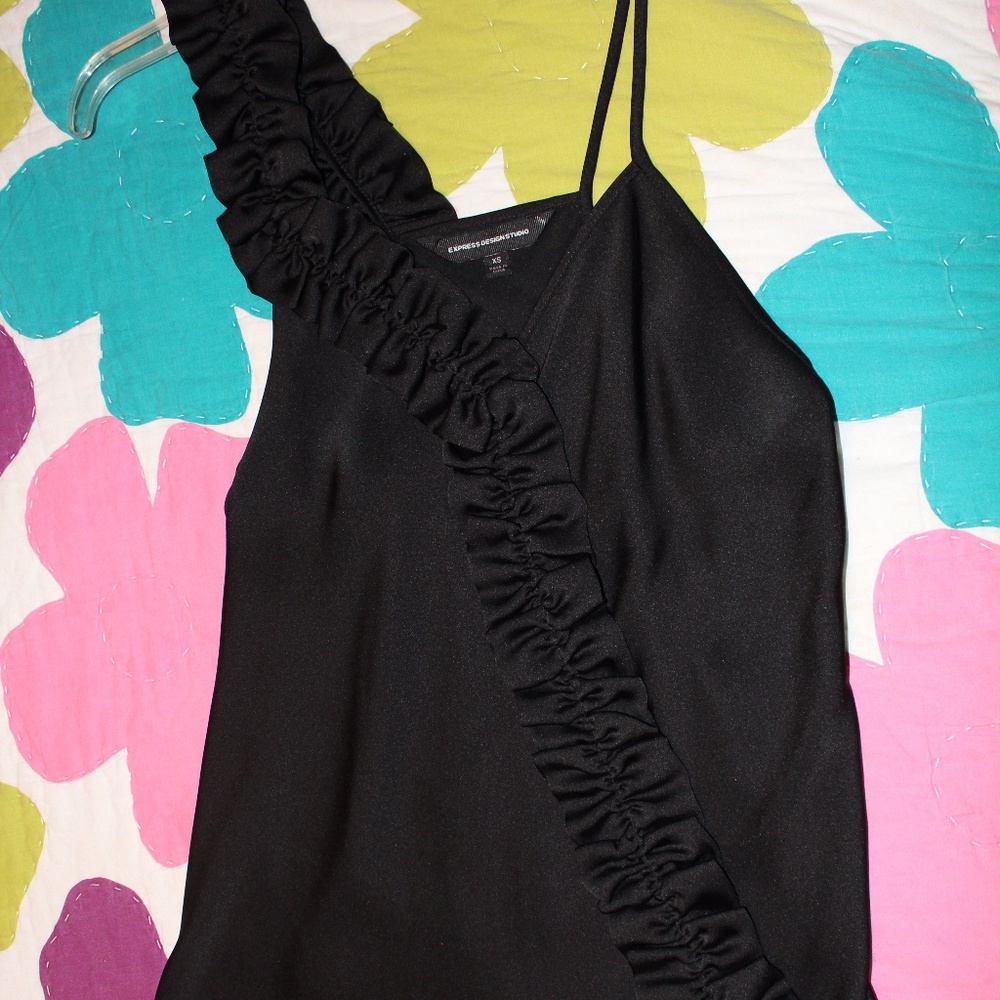 Perfect Condition Black Silky Express Top