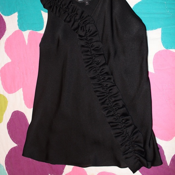 Perfect Condition Black Silky Express Top - Picture 2 of 3
