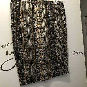 Stylish black and Gold Skirt